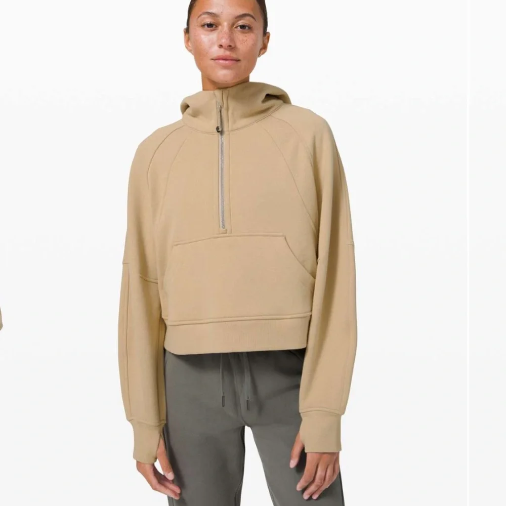 Lululemon Scuba Oversized 1/2 Zip Hoodie Trench - Picture 1 of 11